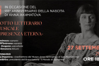 Salotto letterario e musicale “La presenza eterna”  dedicato ad Anna Akhmatova